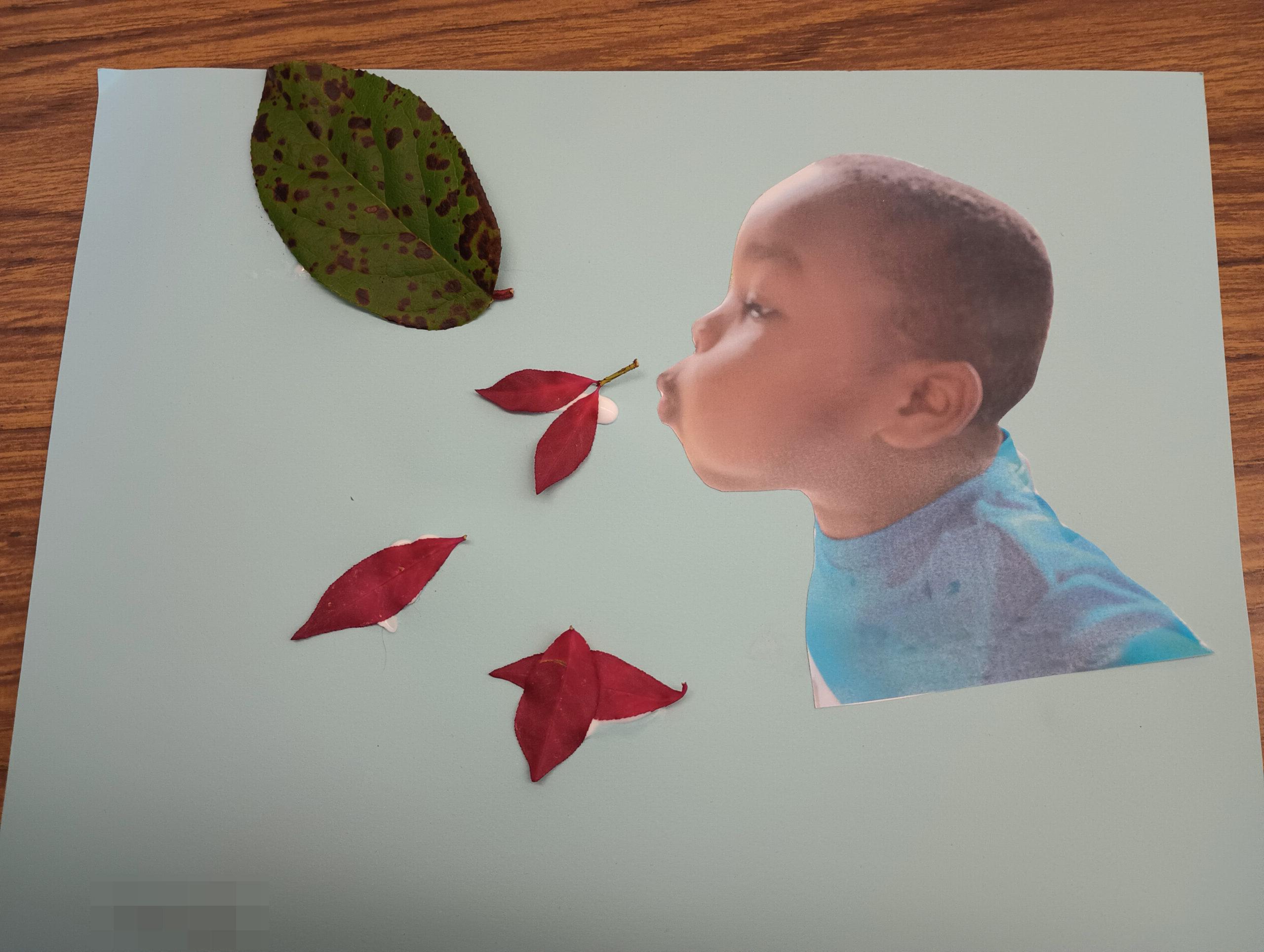 Blowing Leaves Art Project